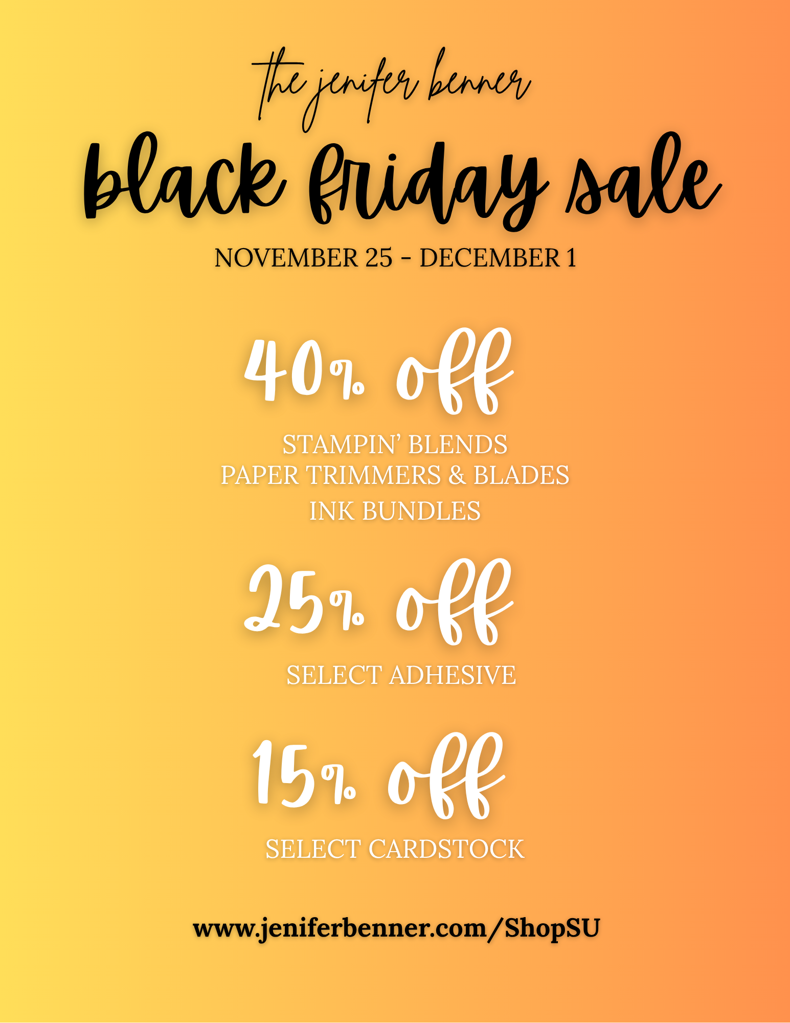 Our FIRST Black Friday Sale!