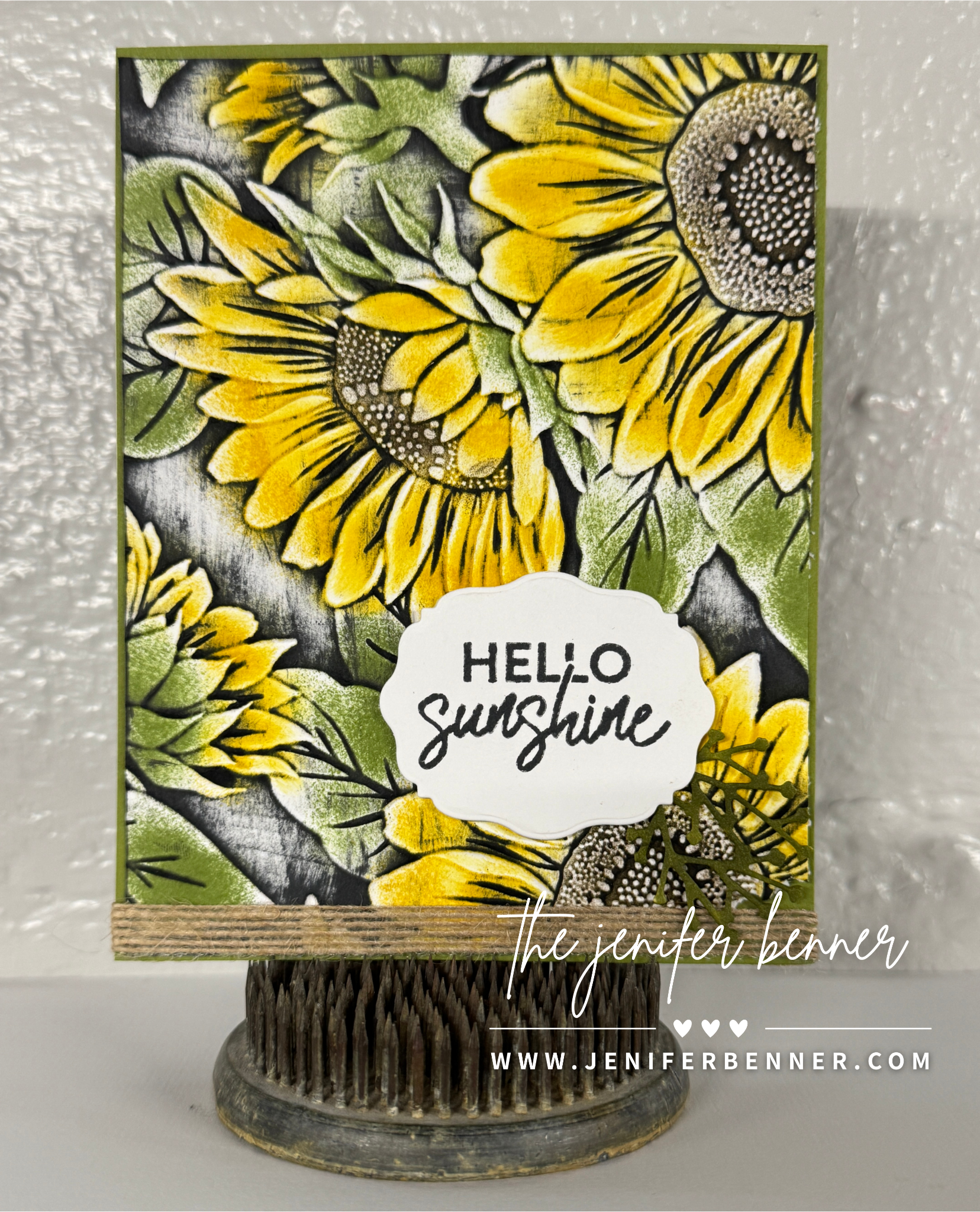 Sunflower 3D Card + Sponge Daubing