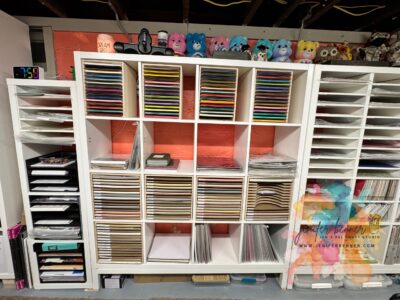 This house all of the solid cardstocks. I'm planning on ordering more of the inserts from stamp n storage to complete this set.
Ikea 4x4 with stand.
